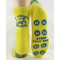 Yellow Adult Mid-Calf Comfort Slipper Socks